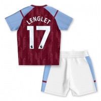 Aston Villa Clement Lenglet #17 Hemmaställ Barn 2023-24 Korta ärmar (+ Korta byxor)